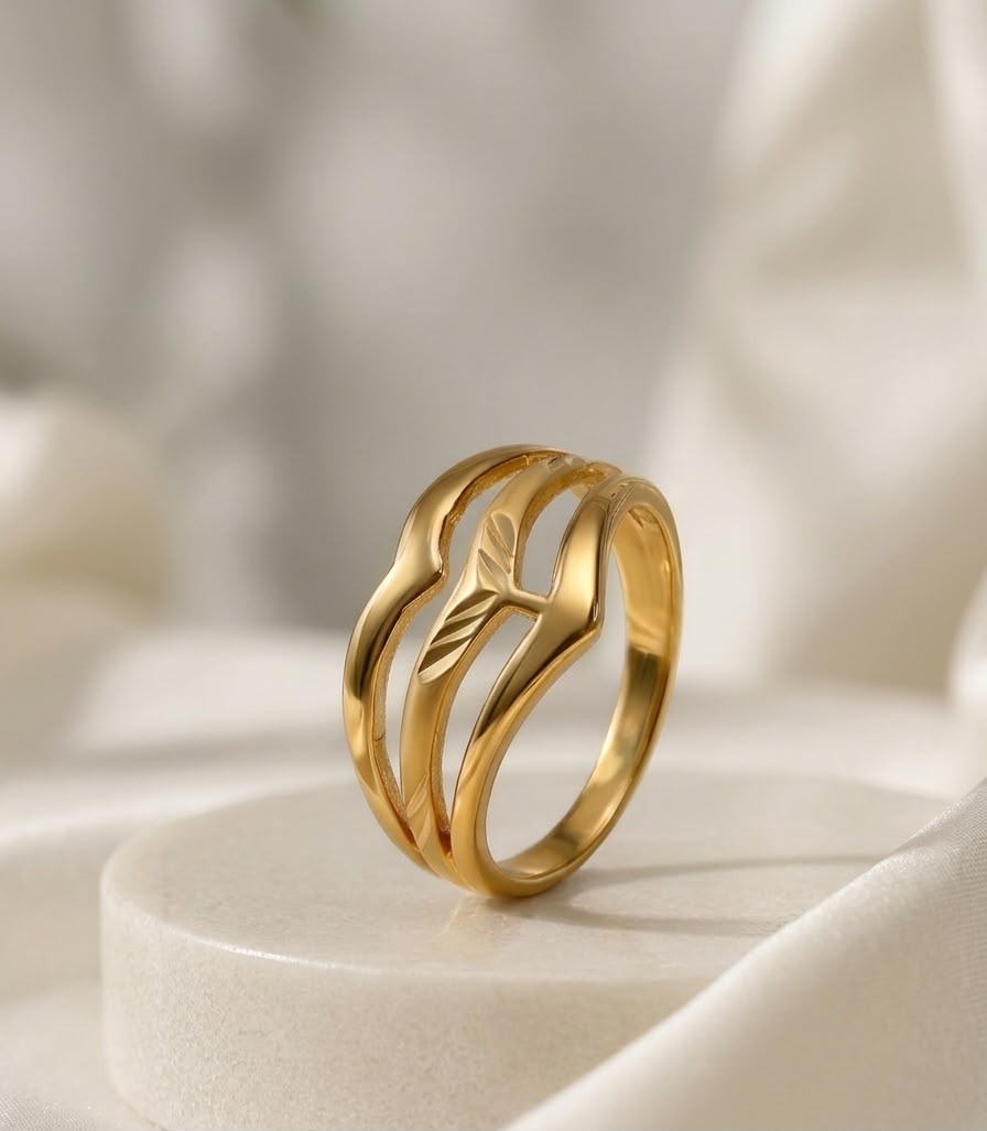 1-Gram Gold-Polished Artificial Ring - image 2