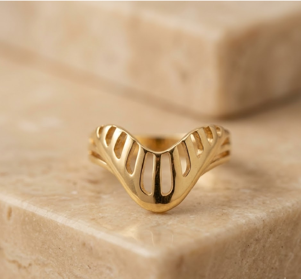 1-Gram Gold-Polished Artificial Ring - image 2