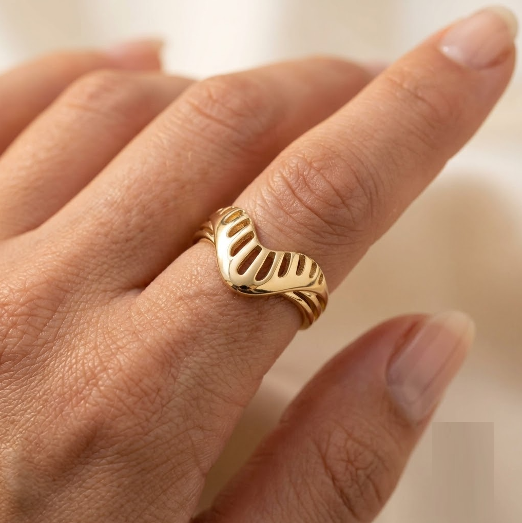 1-Gram Gold-Polished Artificial Ring - image 5