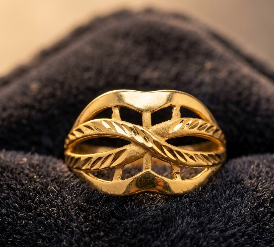 1-Gram Gold-Polished Artificial Ring - image 5