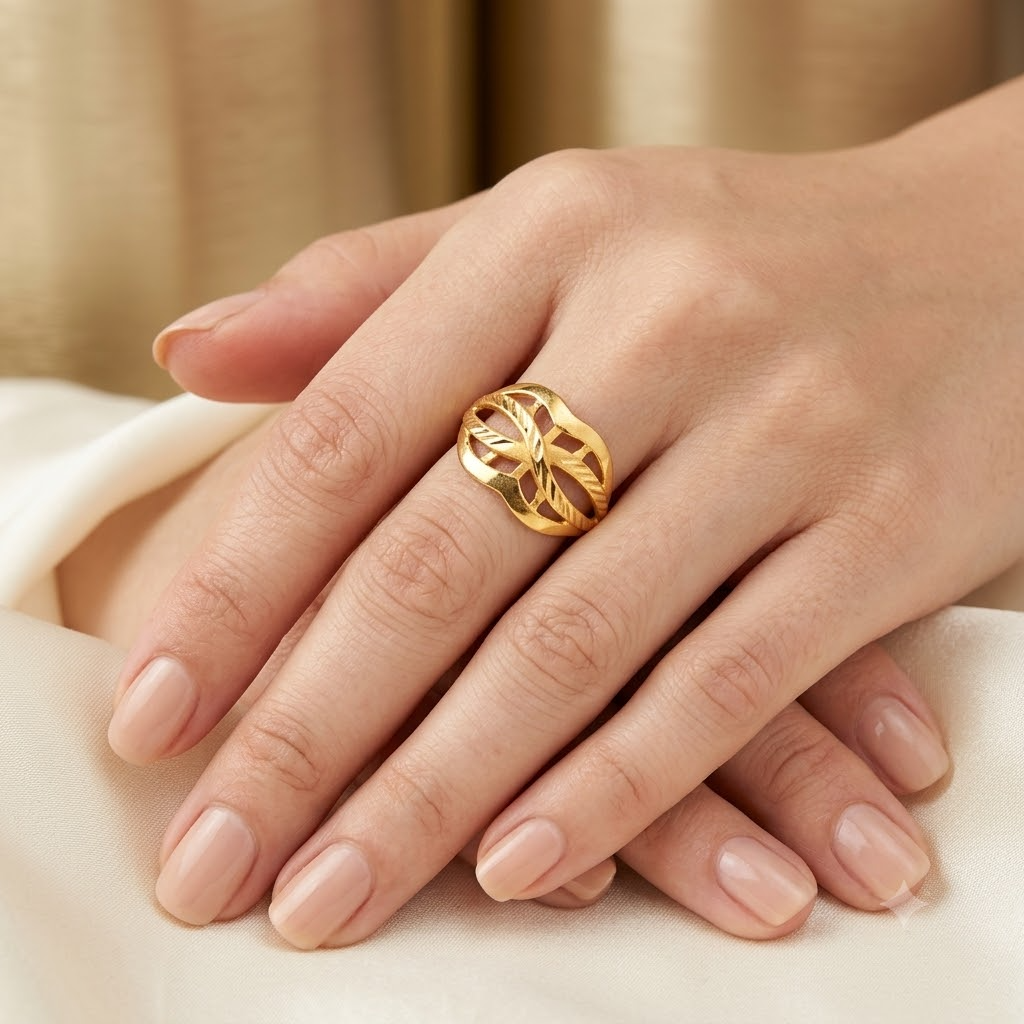 1-Gram Gold-Polished Artificial Ring - image 6