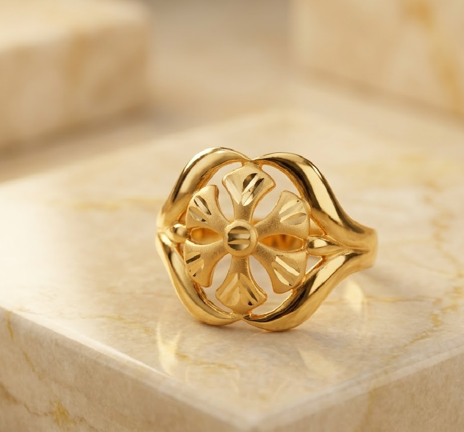 1-Gram Gold-Polished Artificial Ring - image 4