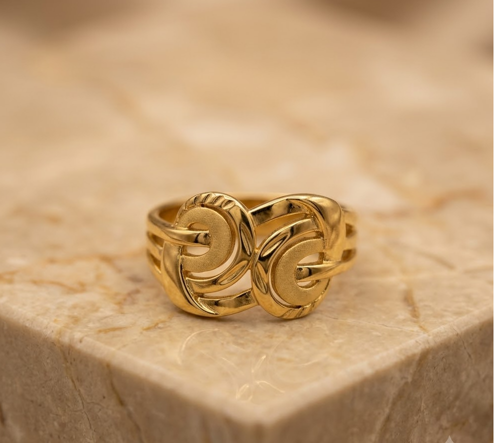 1-Gram Gold-Polished Artificial Ring - image 2