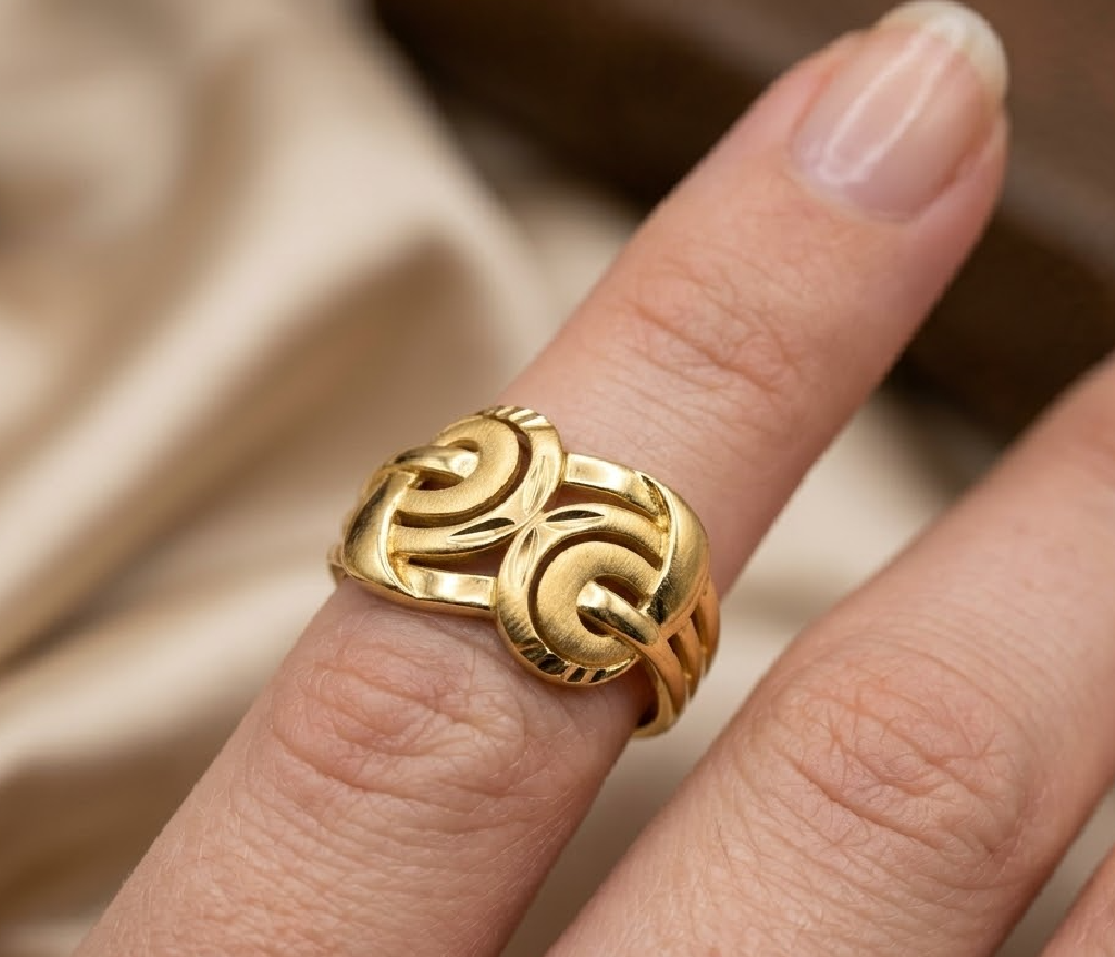 1-Gram Gold-Polished Artificial Ring - image 3